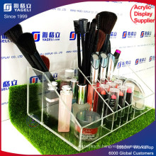 Organisateur multifonctionnel de maquillage acrylique avec brosse